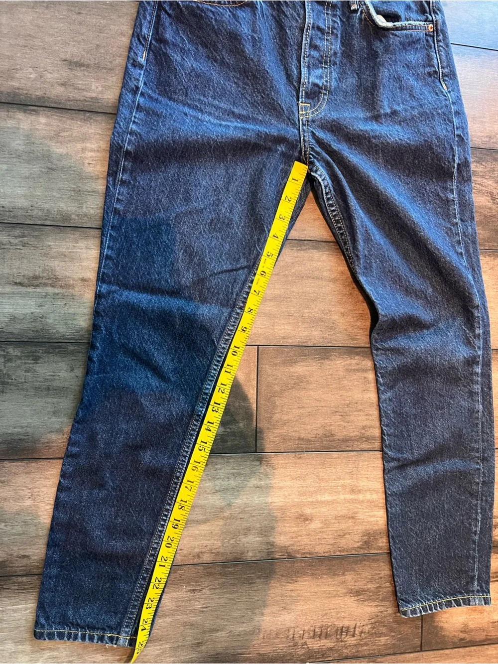 REVOLVE GRLFRND Karolina Straight/ Skinny Jeans 100% cotton Moody Blues - Picture 8 of 11